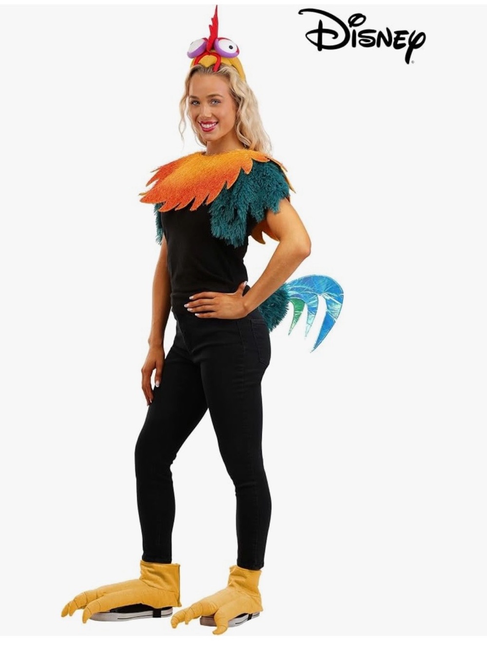 Disney Moana Adult Hei Hei Deluxe Costume Cosplay Set Headband Collar Tail Feet!